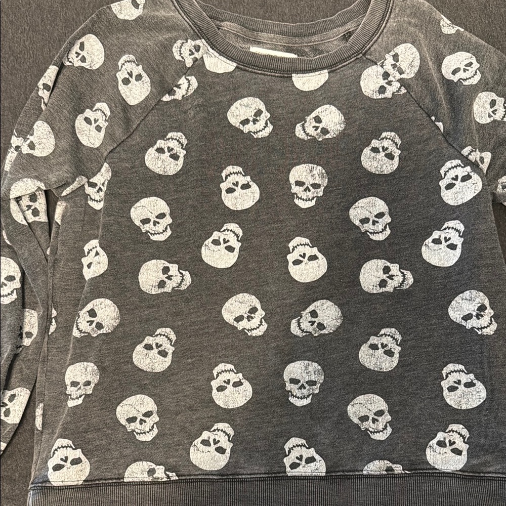 Grayson Threads Charcoal Skull Sweatshirt